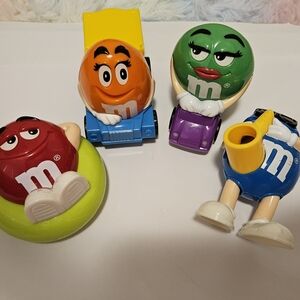 M&M's Character Toy Set - Red, Orange, Green, Blue